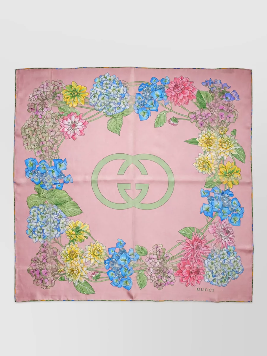 Gucci silk printed scarf