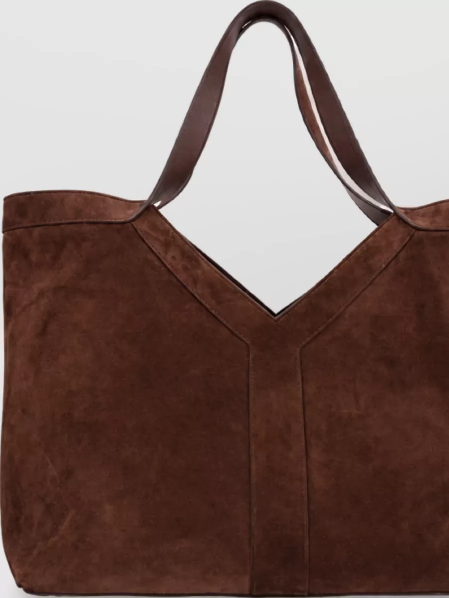 Saint Laurent suede tote bag