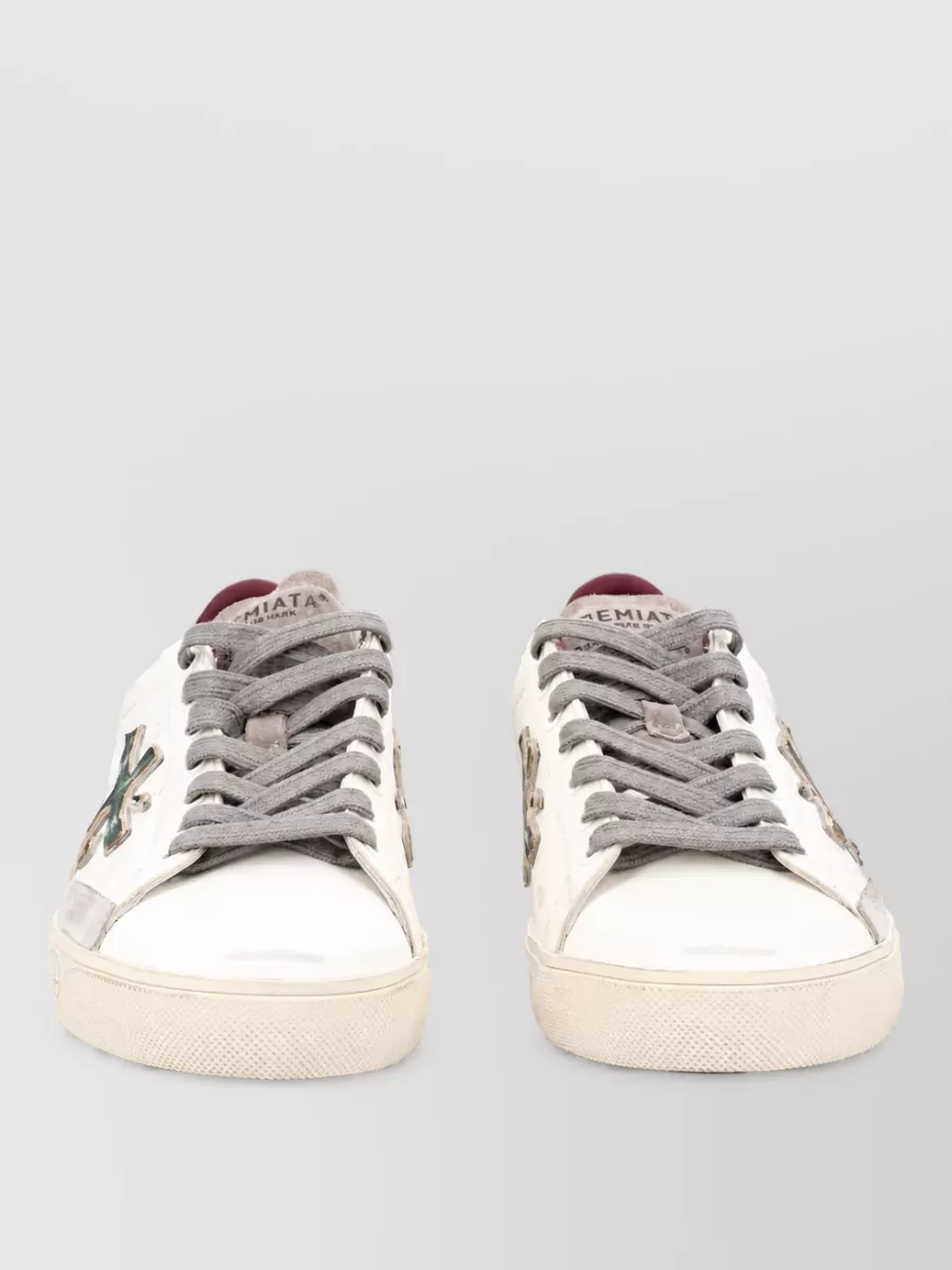 Premiata leather low-top sneakers