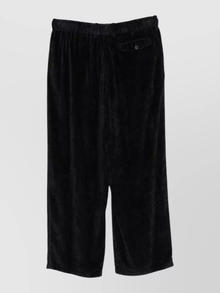 Giorgio Armani viscose ribbed wide-leg pants