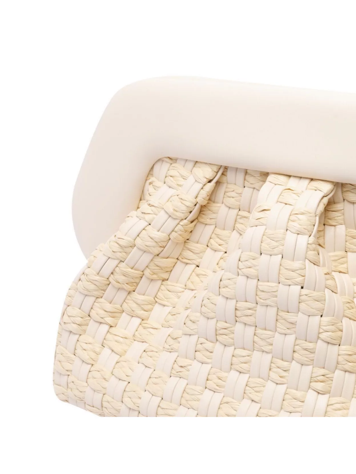 Themoirè Handbag With Adaptable Strap And Woven Texture