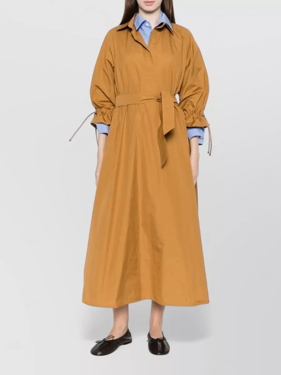 Max Mara Cotton Oversized Belted Trench Coat