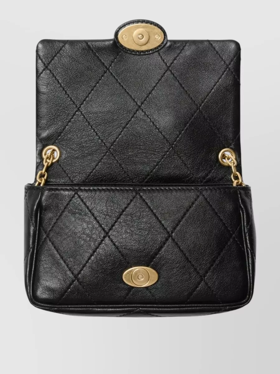 Burberry Chain Strap Quilted Leather Satchel