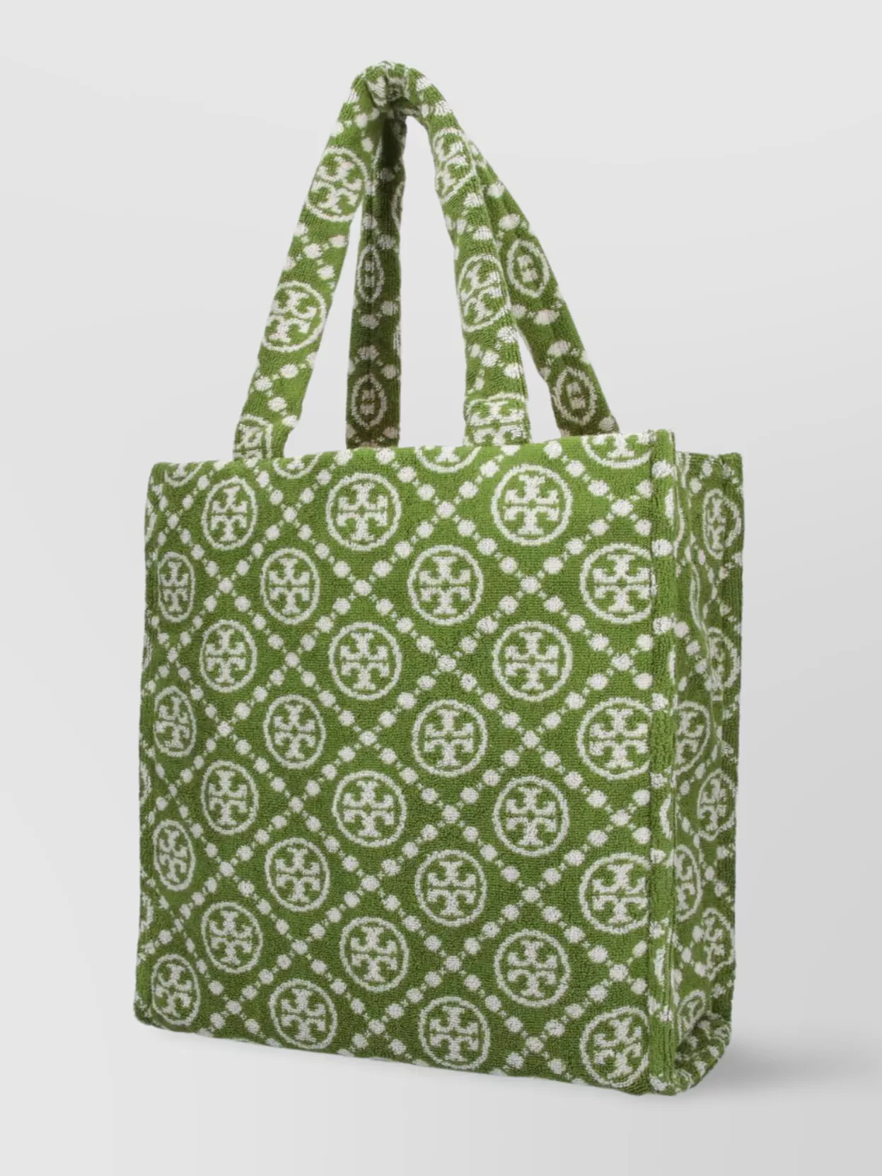 Tory Burch Patterned Tote Bag Handles In Green