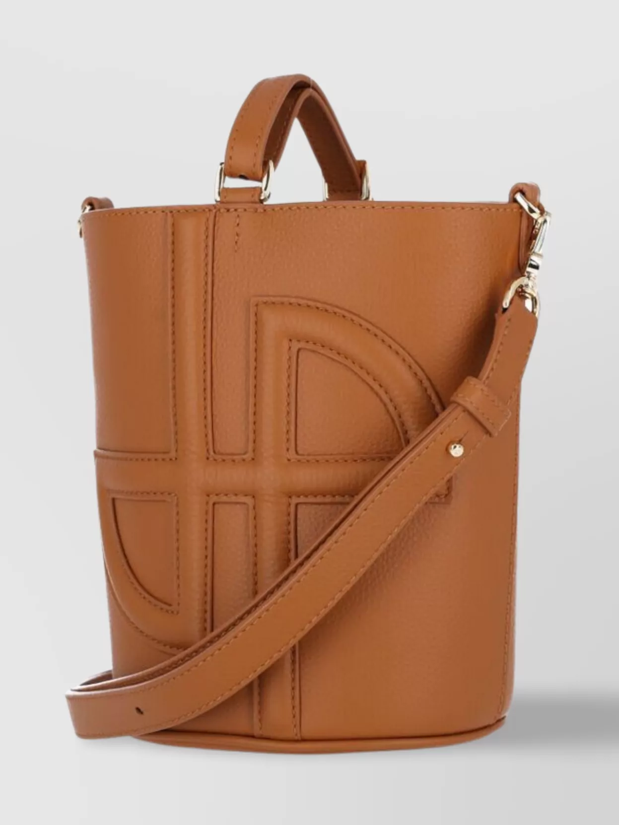 PATOU BUCKET BAG WITH TOP HANDLE AND ADJUSTABLE STRAP