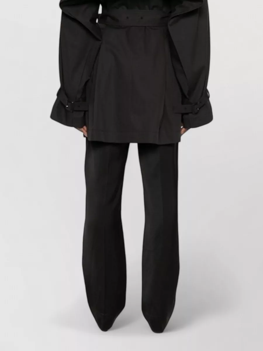 Totême Belted Cotton Trench Coat Double Breasted