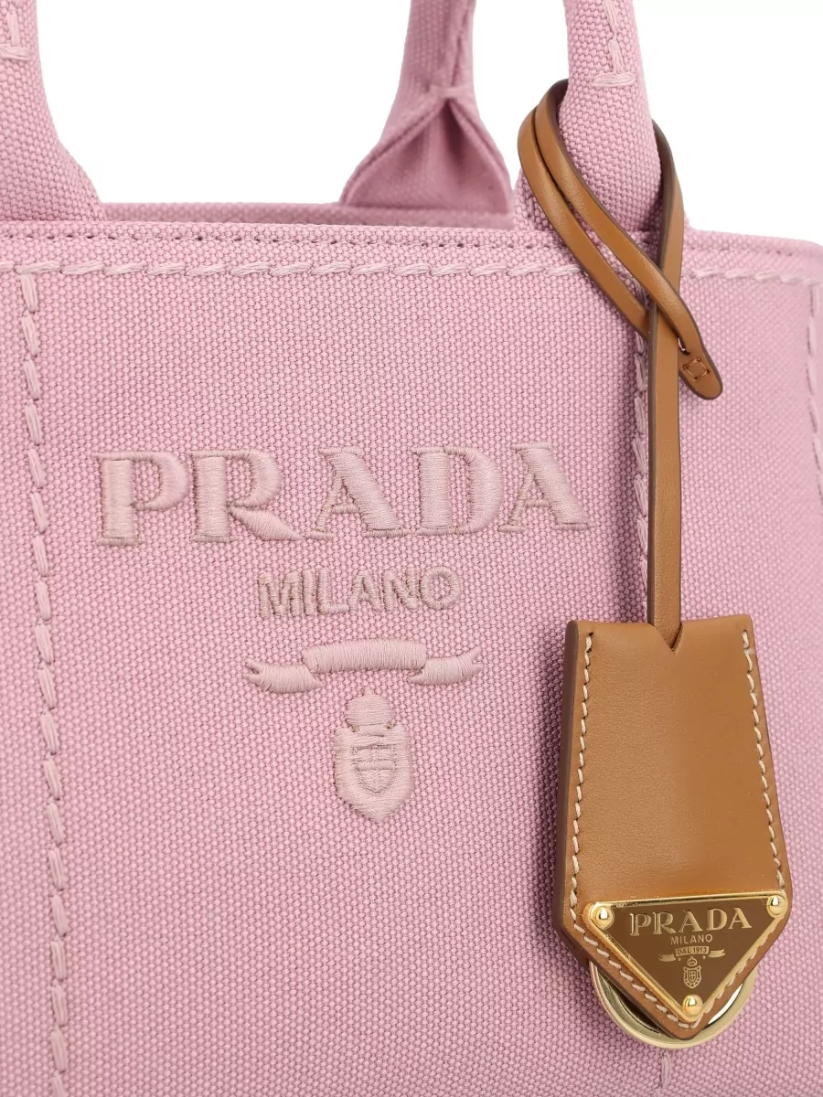 Prada Na Leather Mini Tote Bag