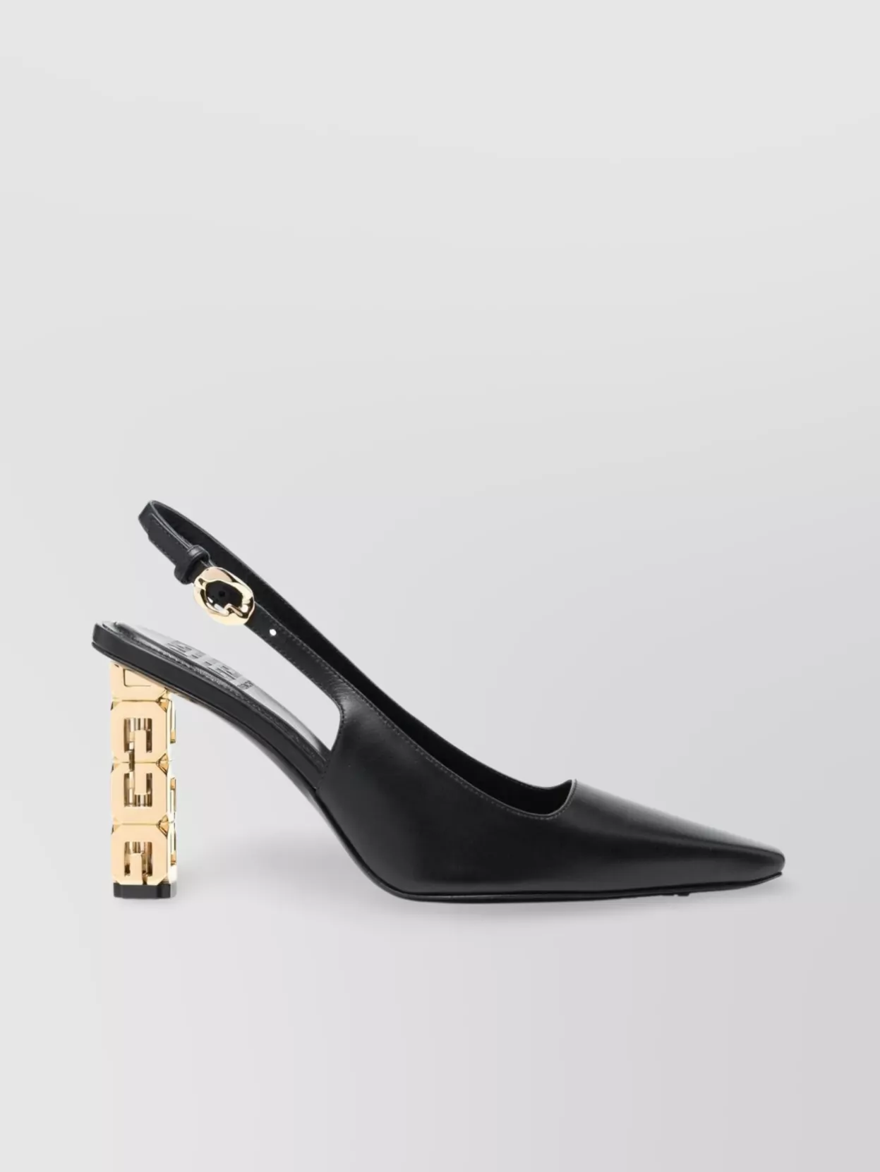 Shop Givenchy Pointed Toe Pumps With Chunky Block Heel In Black