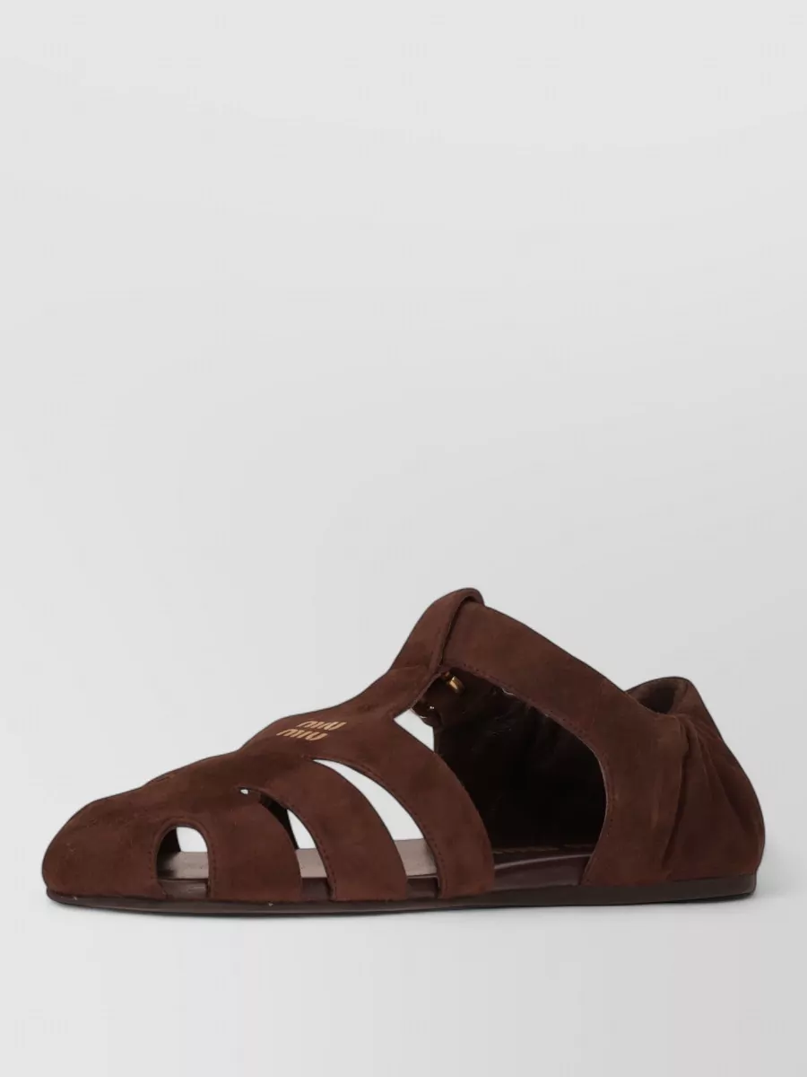 Miu Miu Leather Sandals