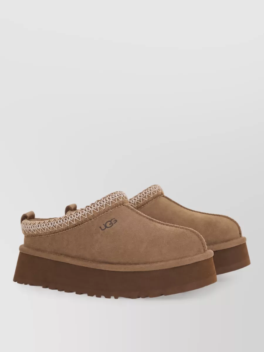 Ugg Leather Platform Slippers