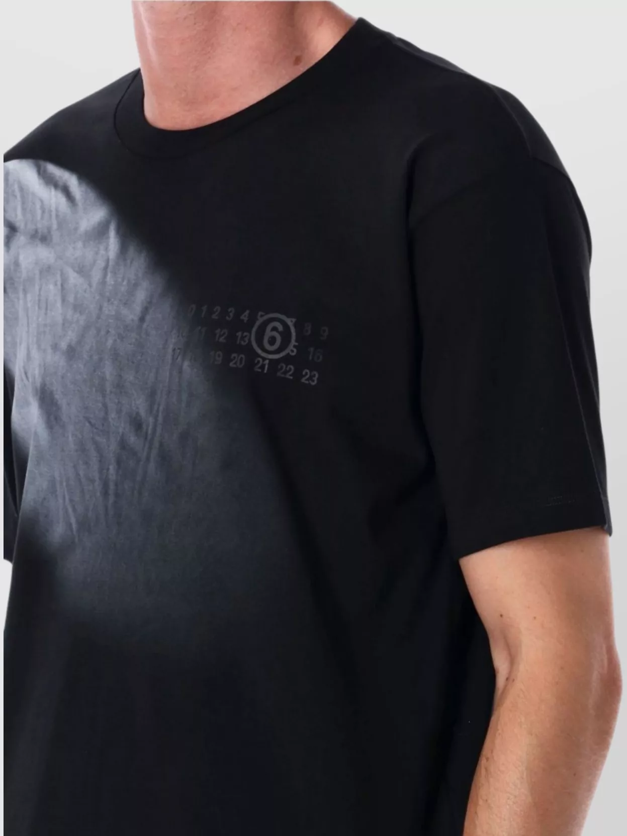 Mm6 Maison Margiela Graphic Print Round Neck T-Shirt