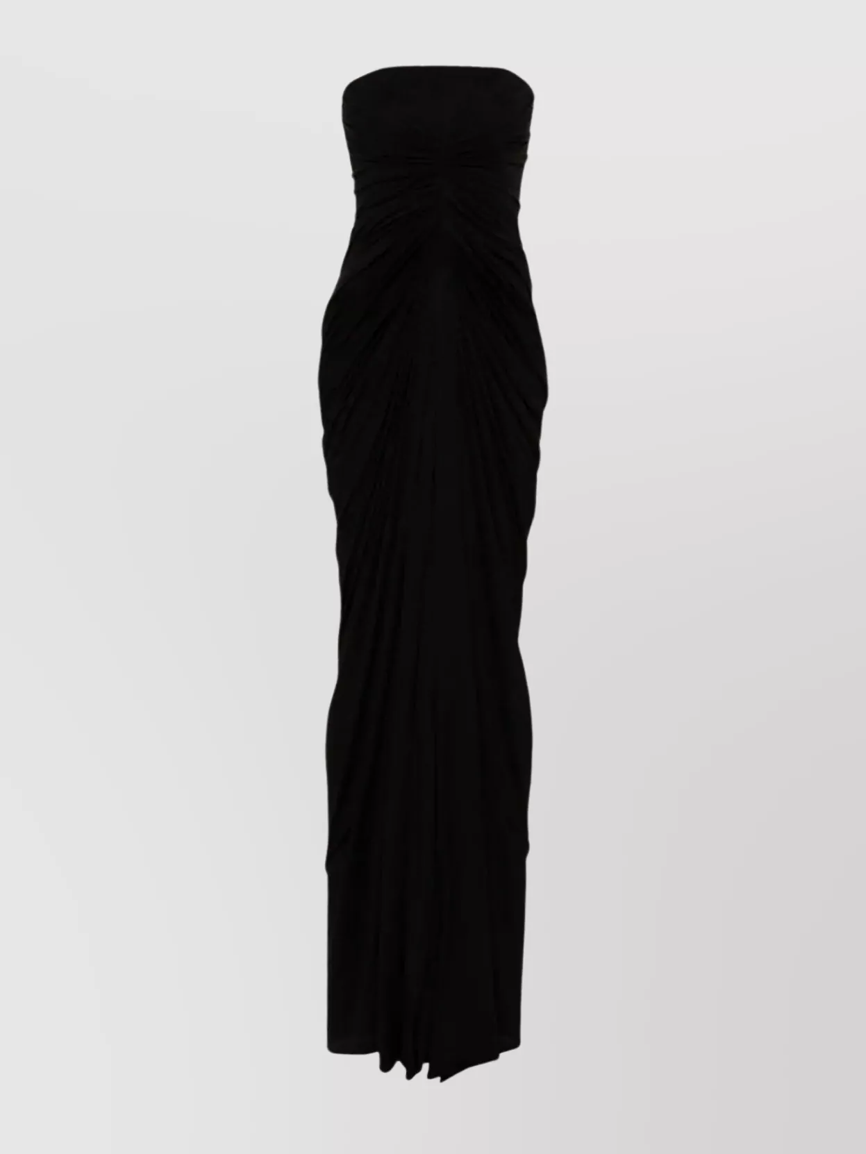 Shop Rick Owens Draped Back Strapless Gown