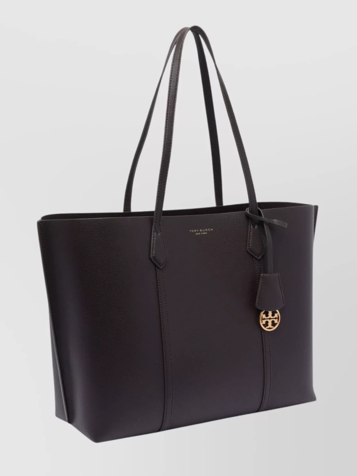 Tory Burch Triple Compartment Pebbled Texture Tote Shopper