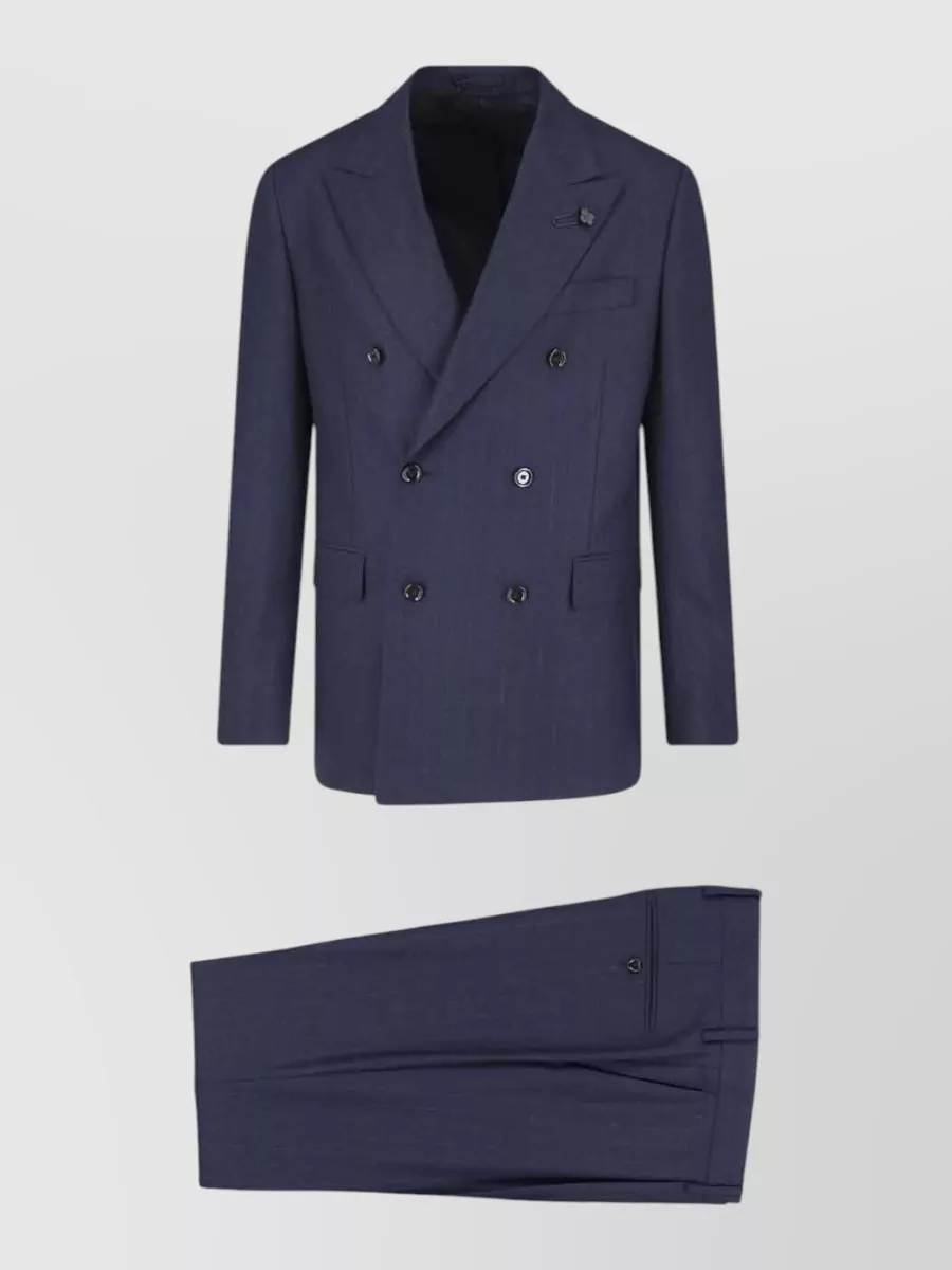 Lardini Cashmere virgin wool double breasted coat