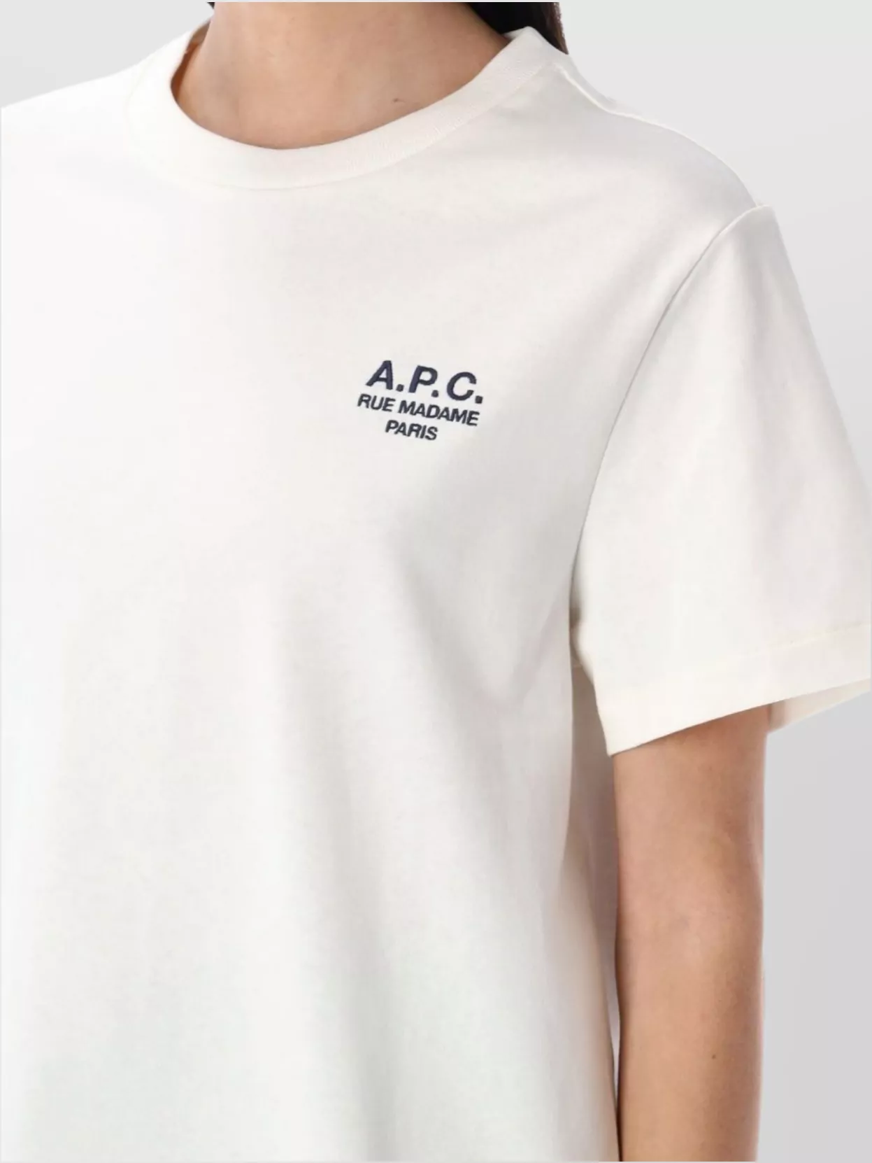 Apc Logo Embroidered Organic Cotton T-shirt