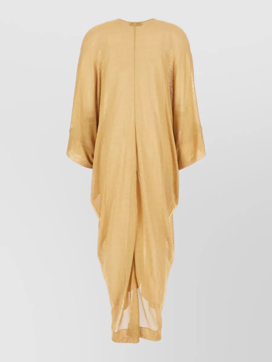 Alberta Ferretti Mesh Midi Dress
