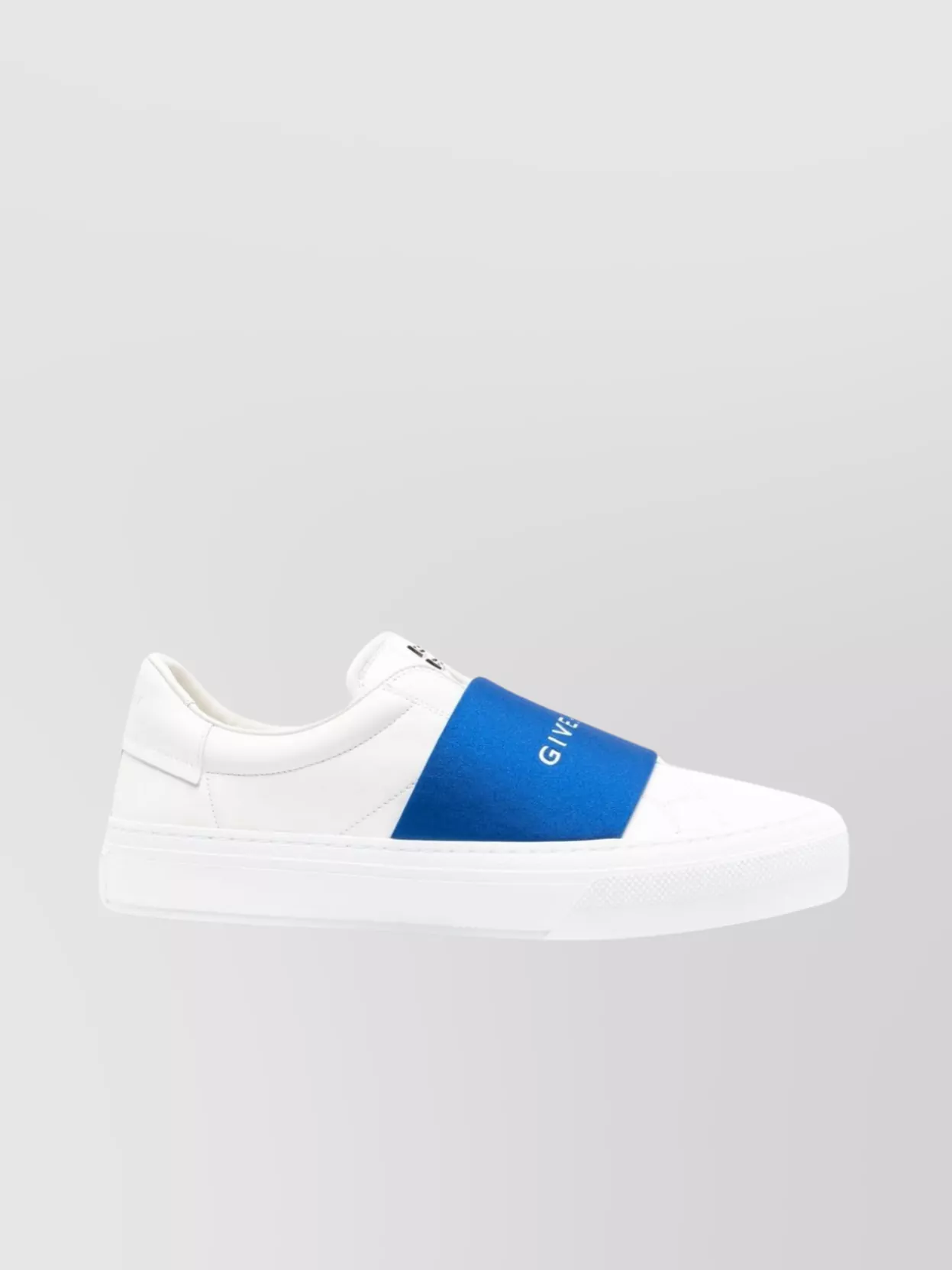 Shop Givenchy Leather Low Top Sneakers With Flat Rubber Sole In White