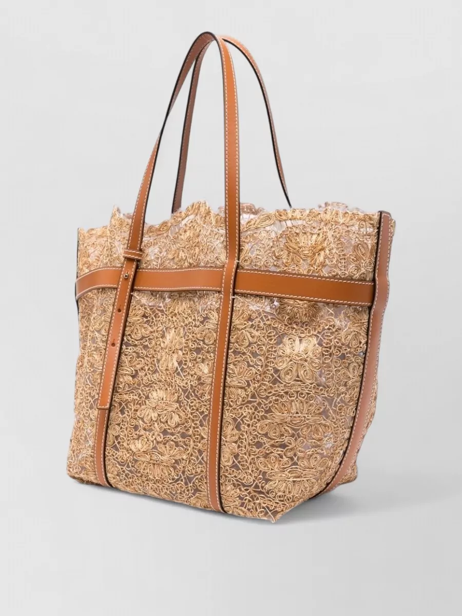 Ermanno Scervino Raffia Beach Bag