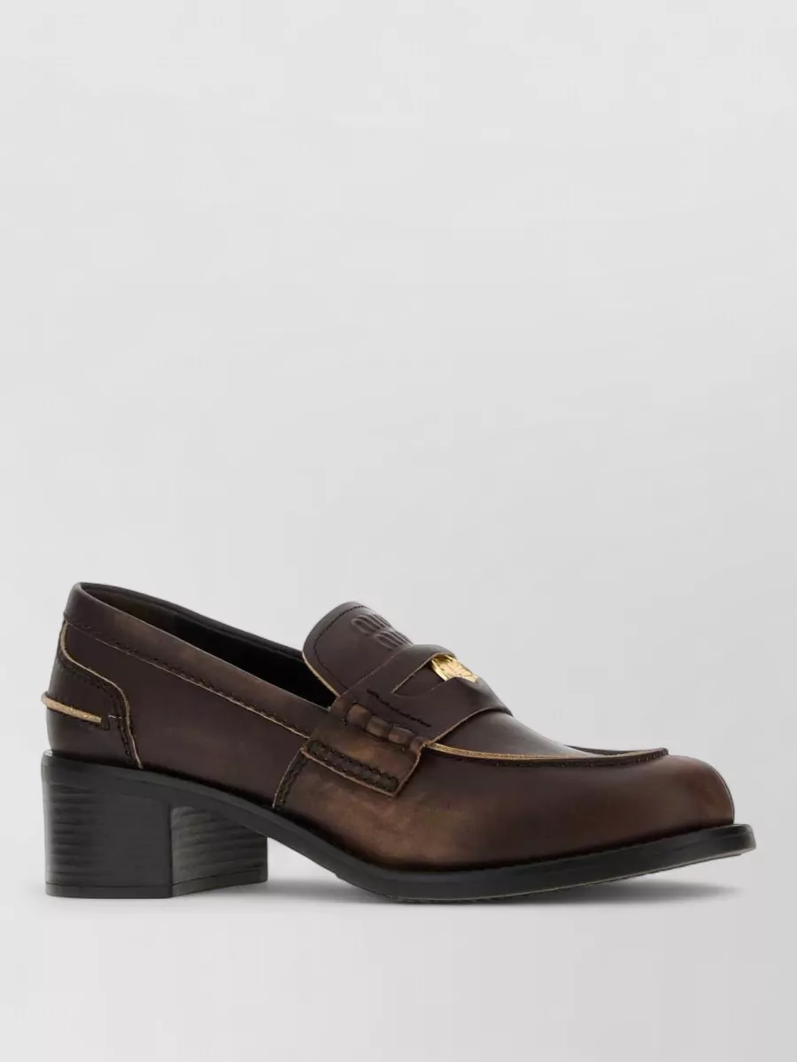 Miu Miu Leather loafers