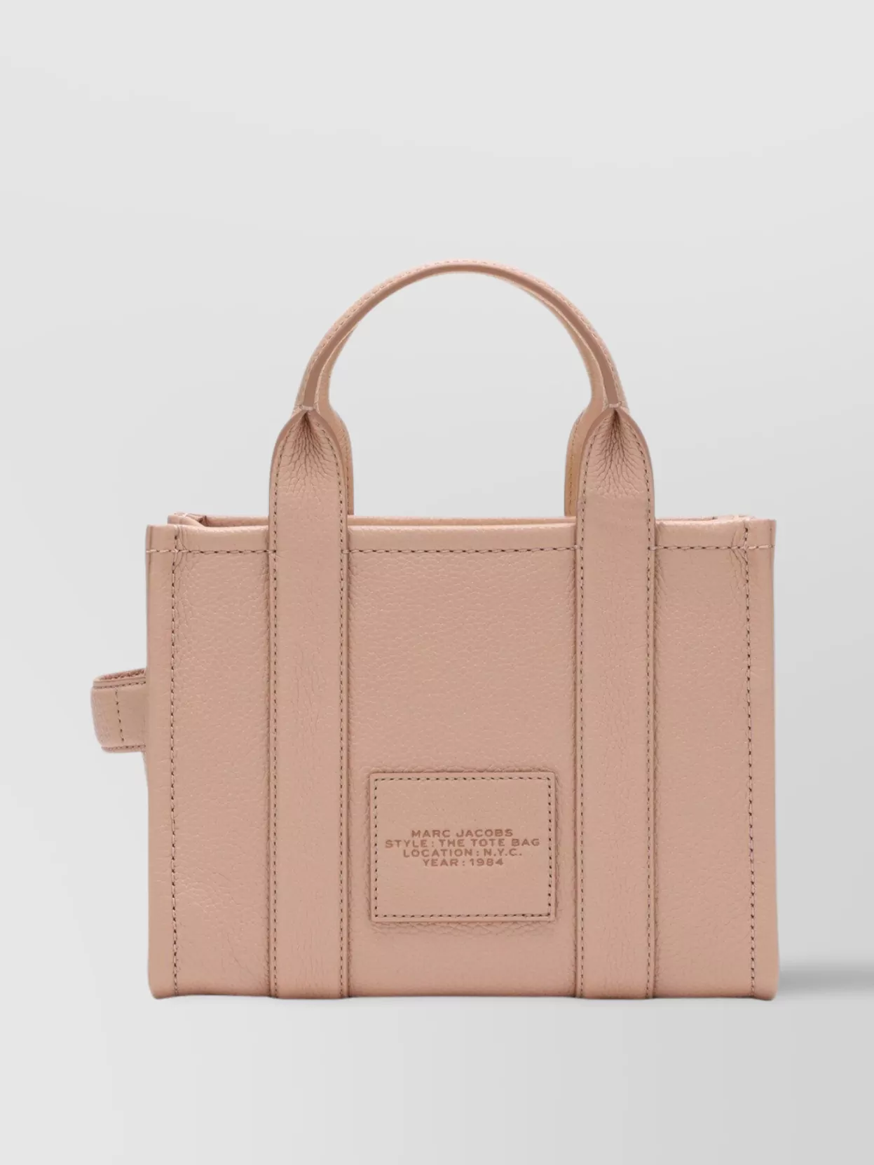 Marc Jacobs Small Leather Tote Bag With Top Handles