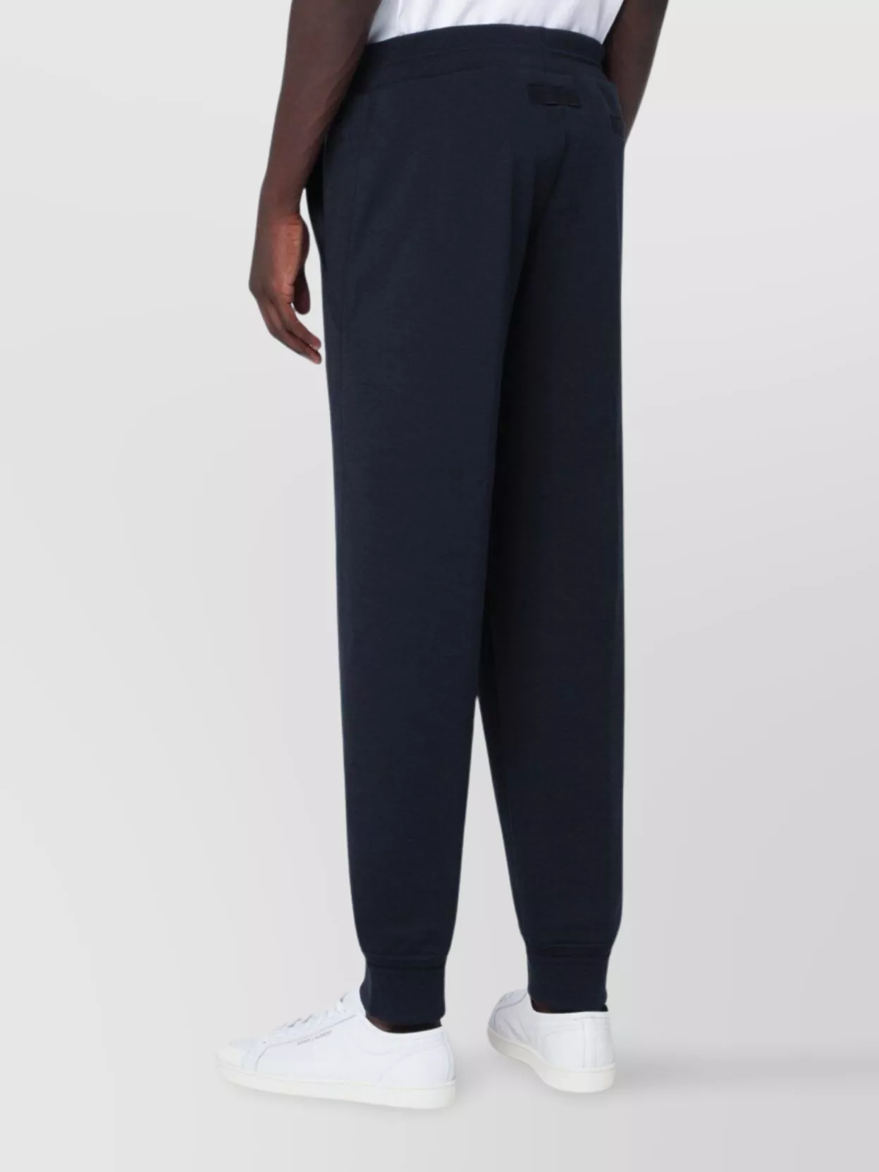 Zegna Wool Blend Jogging Trousers With Elastic Waistband In Black