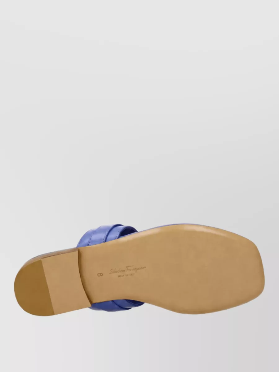 Ferragamo Leather Thong Sandals