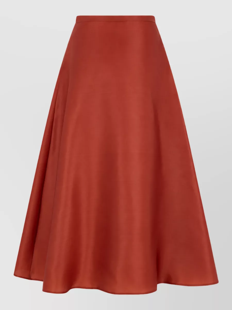 Alberta Ferretti silk wide-leg maxi skirt