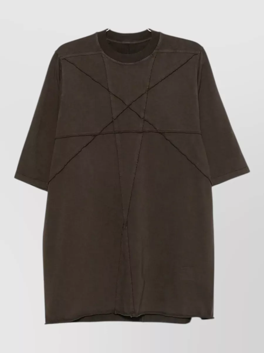 Rick Owens Drkshdw oversized three quarter sleeve t shirt