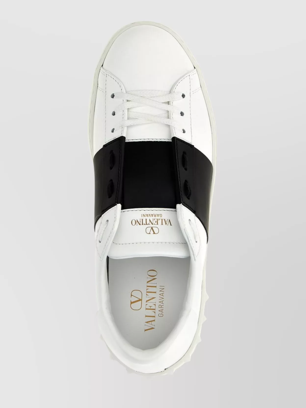 Valentino Garavani Open Round Toe Sneakers With Studded Heel