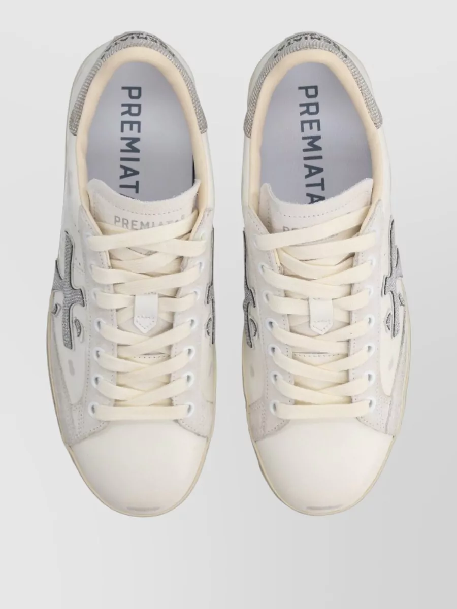 Premiata Leather Low-Top Sneakers