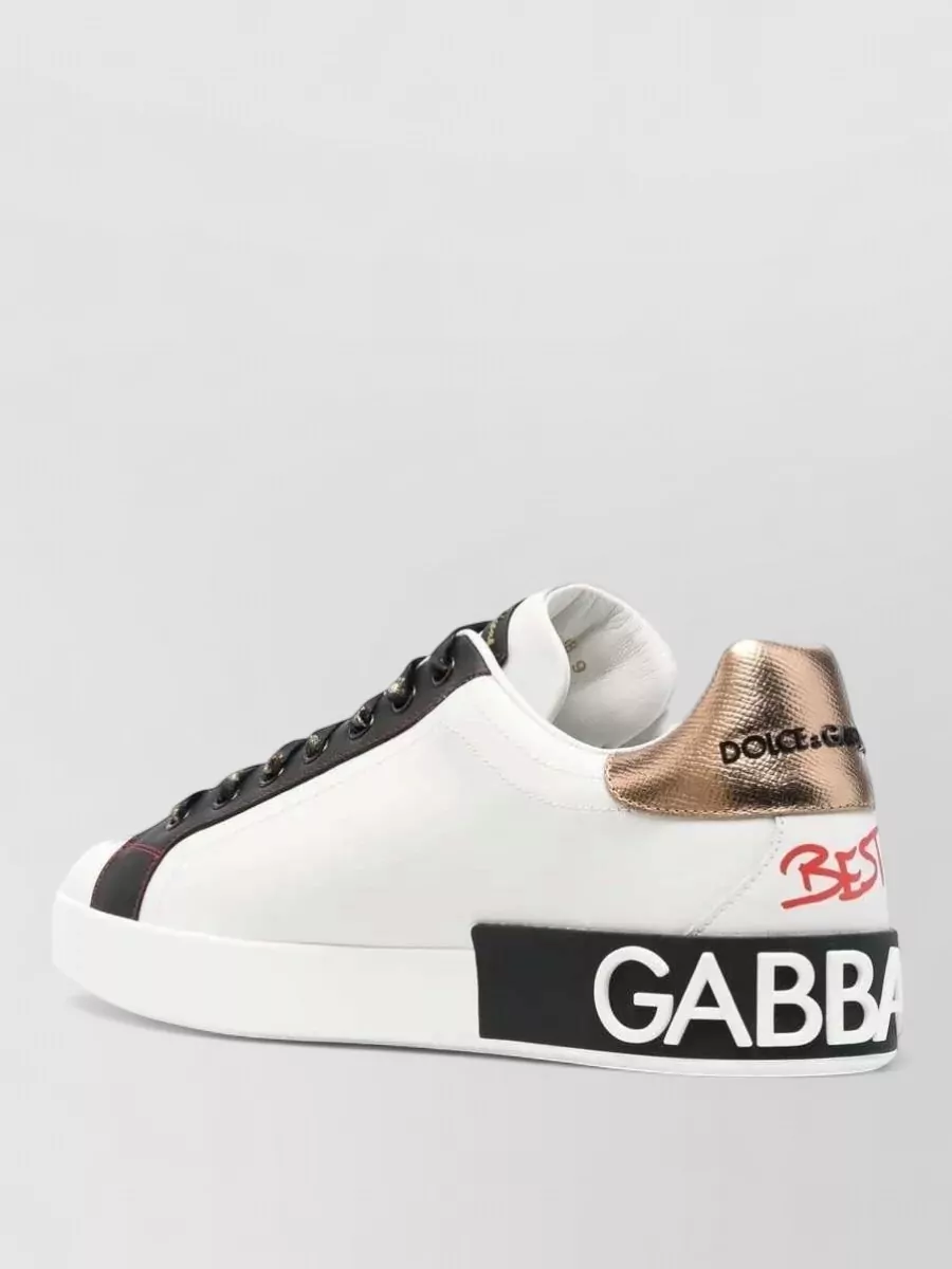Dolce&Gabbana Leather Low-Top Sneakers