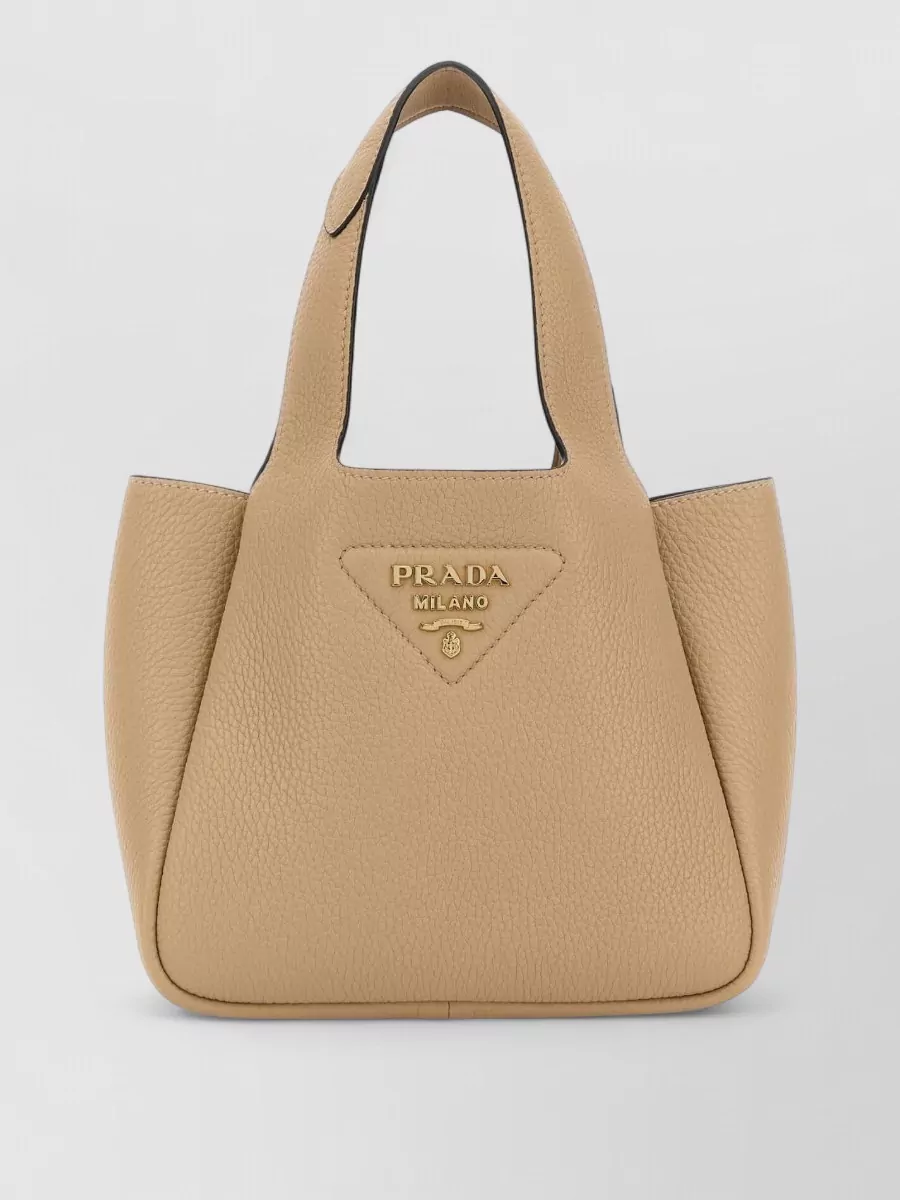 Prada Na Leather Tote Bag