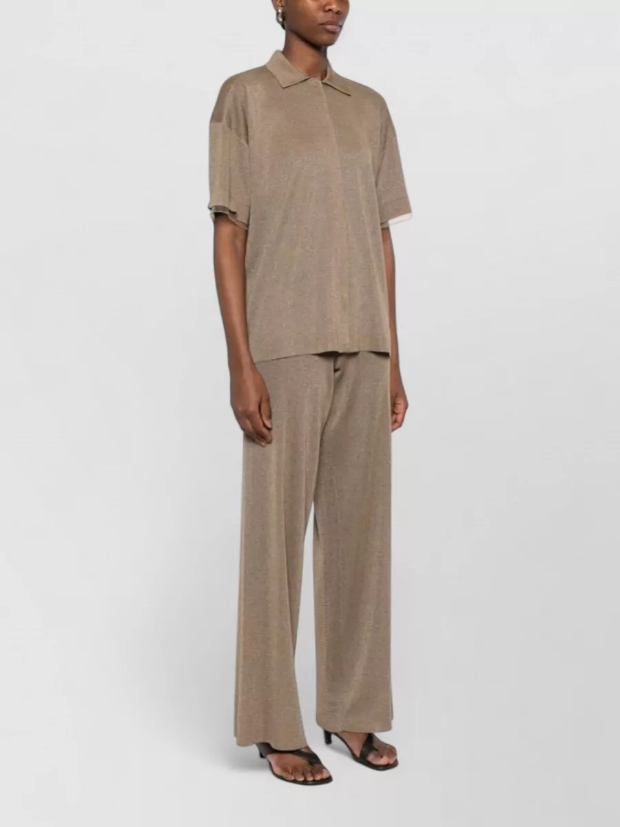 Fabiana Filippi Short-Sleeve Polo Shirt