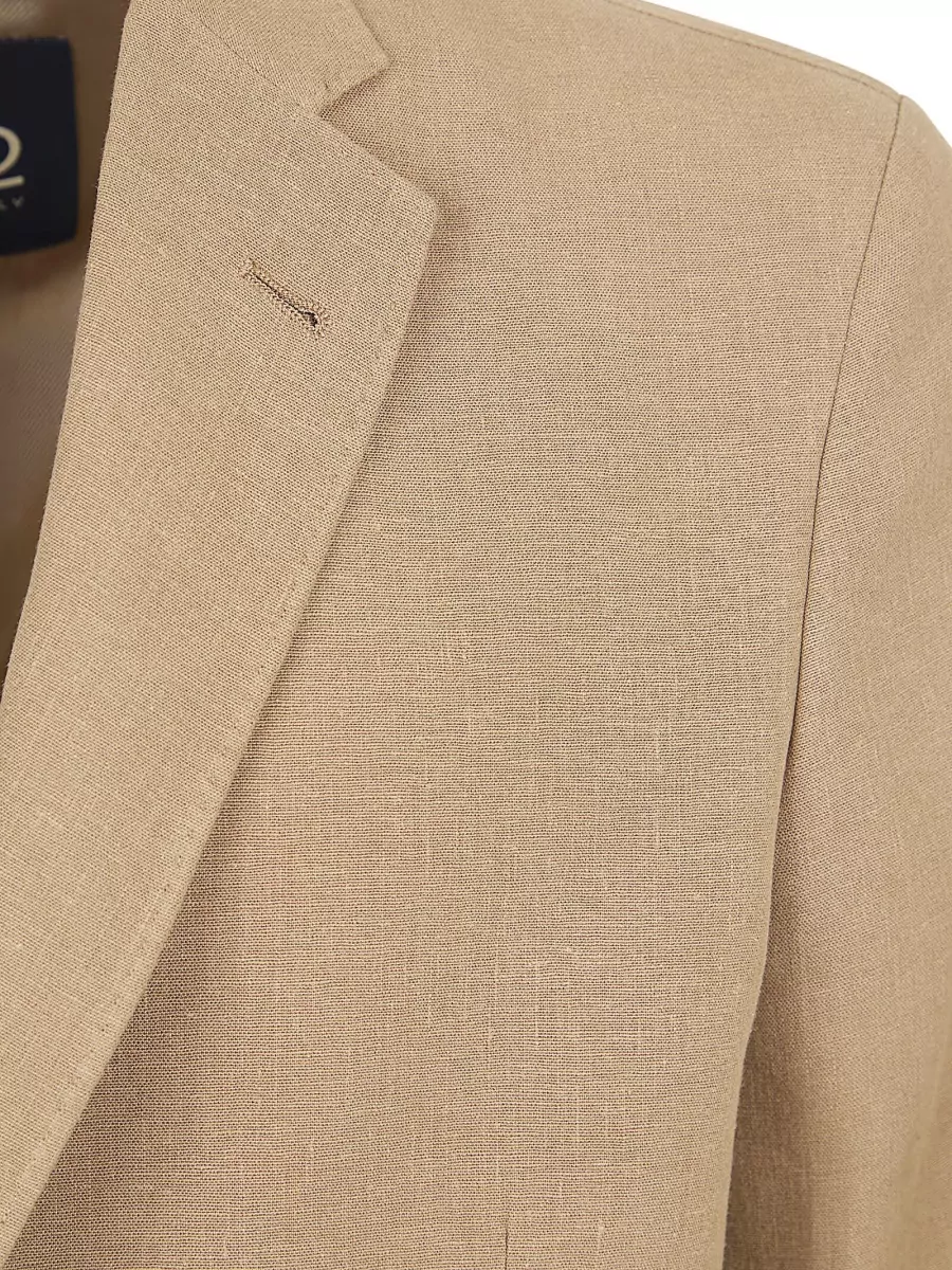 Herno Single-Breasted Linen Blazer