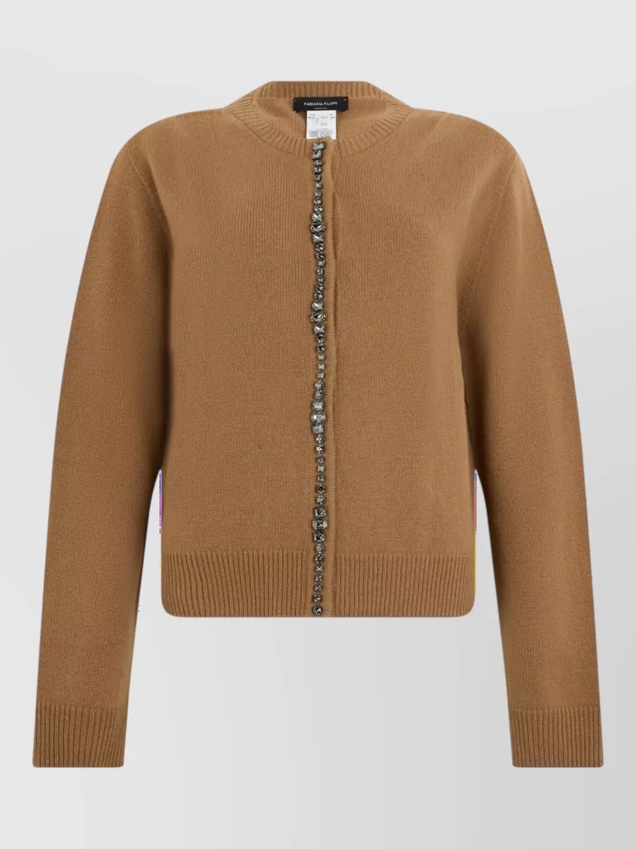 Fabiana Filippi Wool Silk Cashmere Knit Jacket