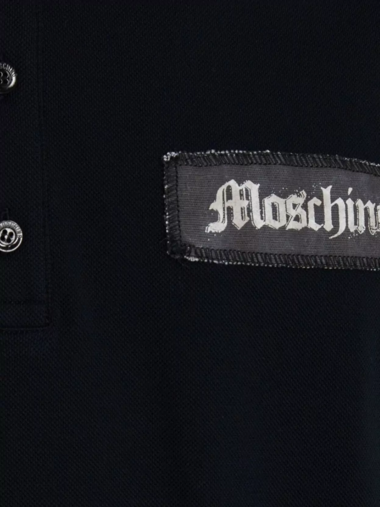 Moschino Cotton Piqué Polo Shirt With Longer Back