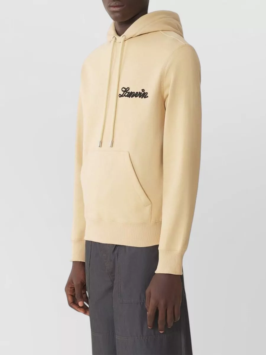 Lanvin Cotton Logo-Detail Hooded Sweatshirt