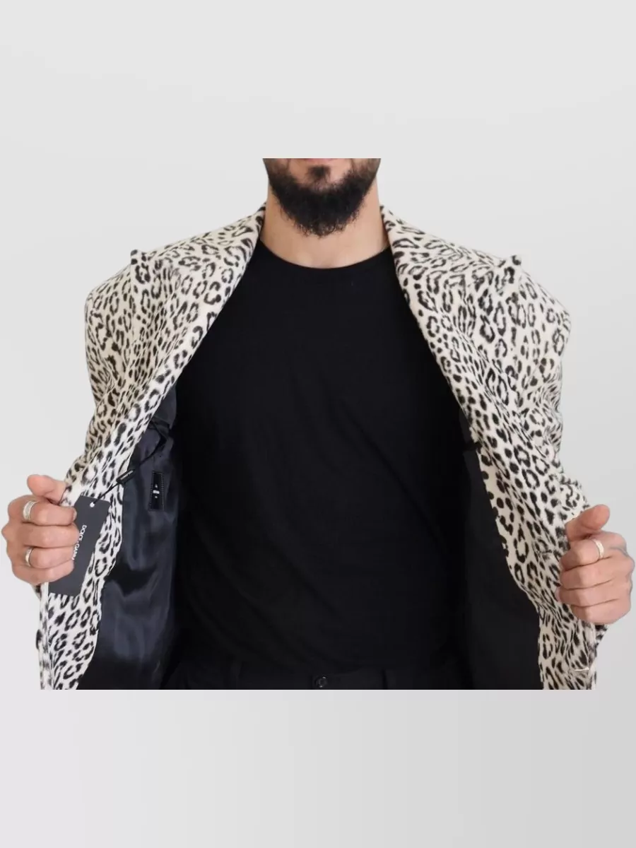 Dolce&Gabbana Leopard Single Breasted Blazer