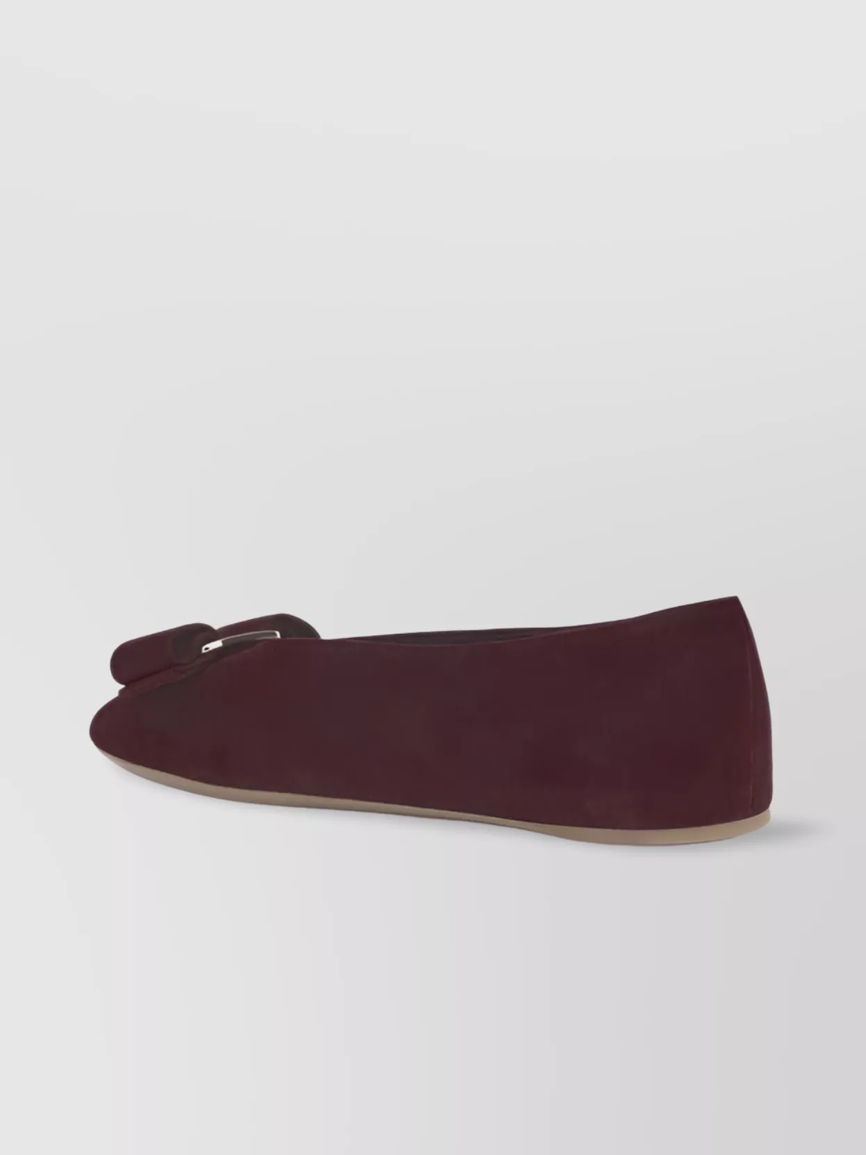 Ferragamo Bow Detail Suede Ballerinas