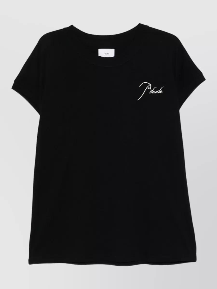 Rhude Logo Embroidered T-Shirt