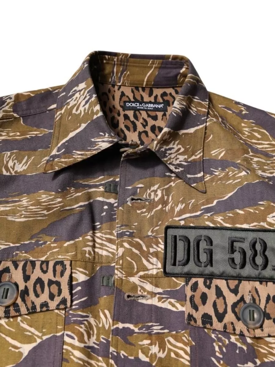 Dolce&Gabbana Cotton Printed Long-Sleeve Shirt
