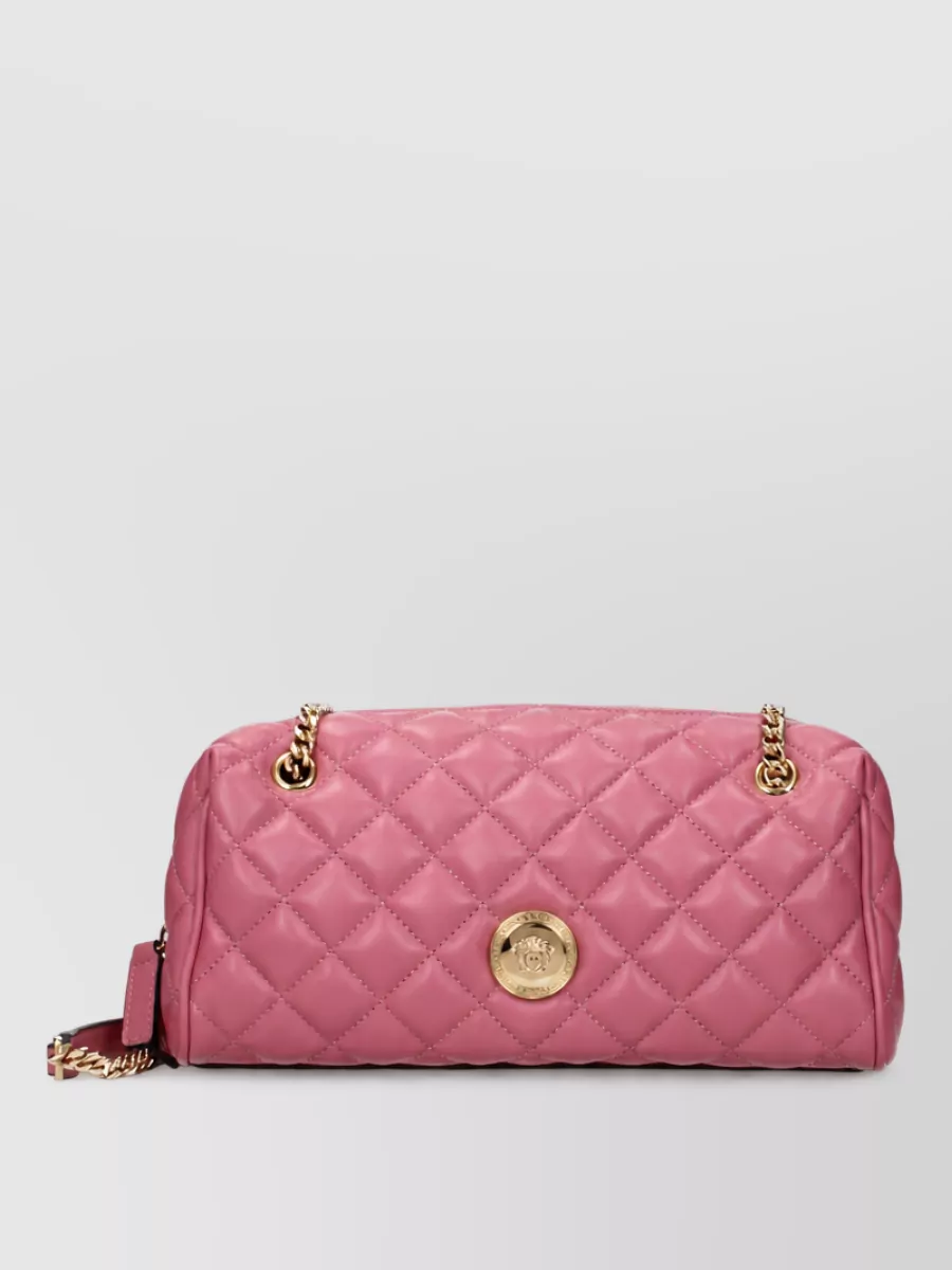 Versace virtus leather clutch bag