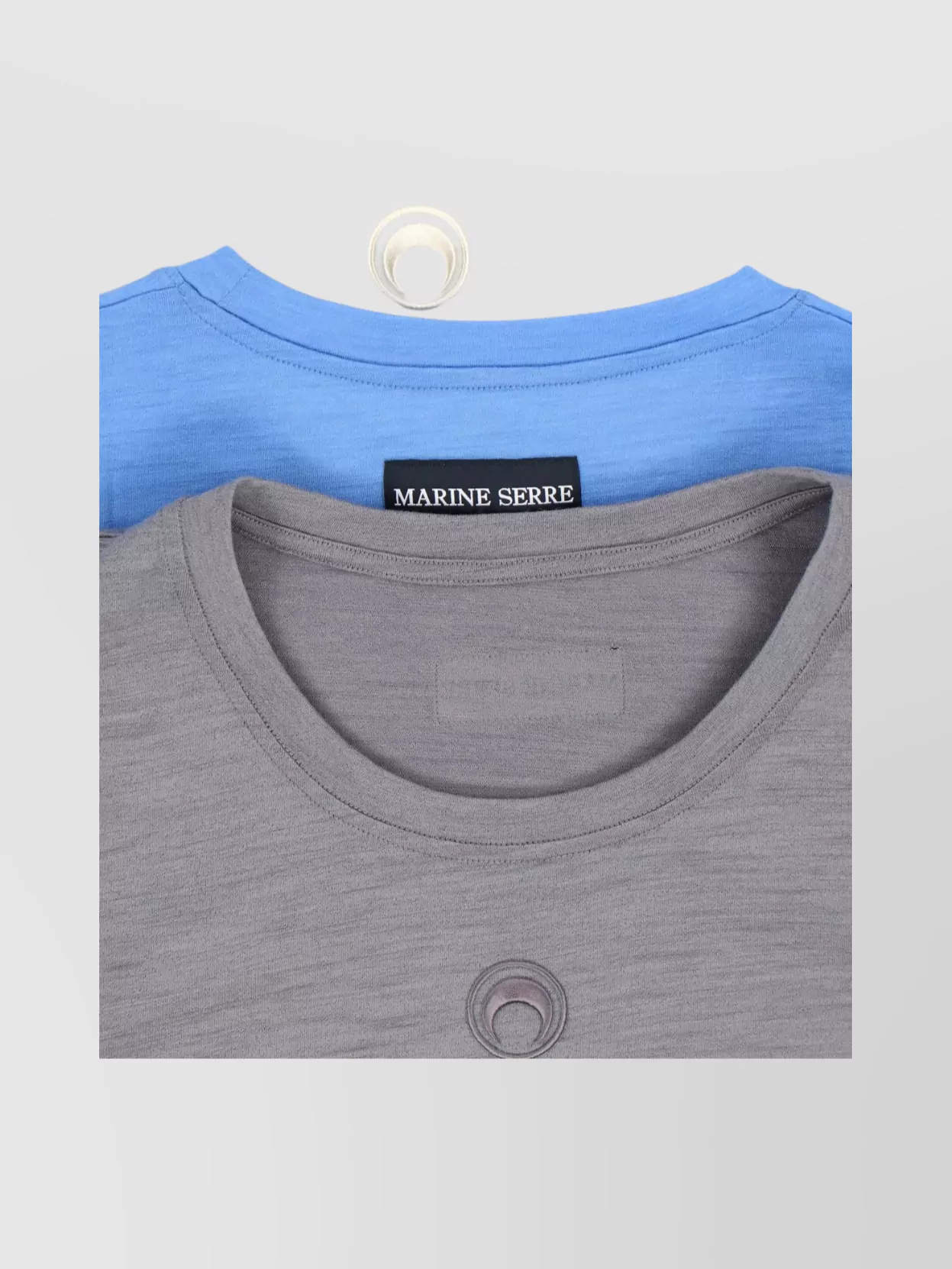Marine Serre Short Sleeve Top Crew Neck