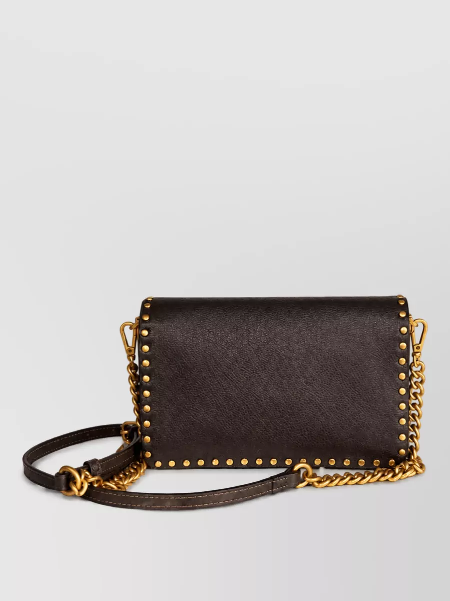 Pinko Love Bag Leather Clutch Bag