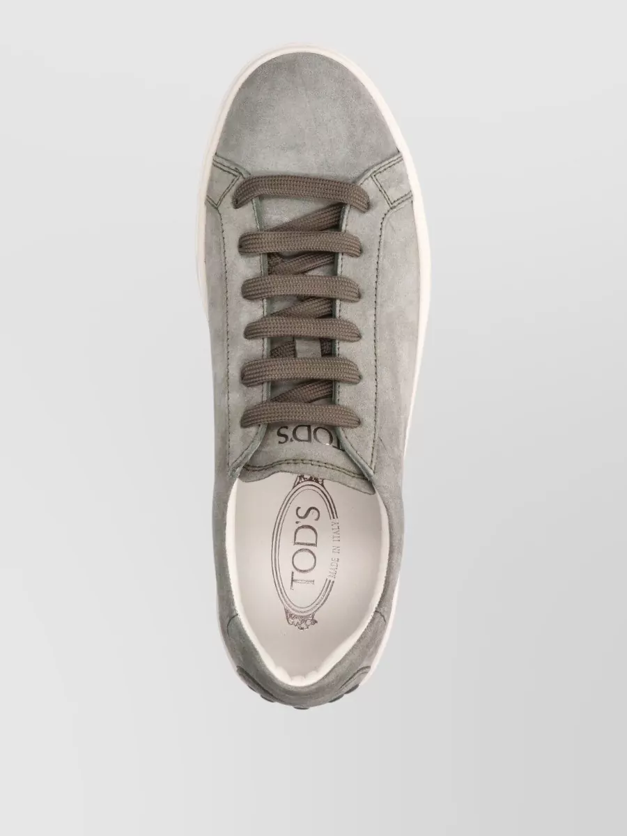 Tod's Leather Low Top Lace-Up Shoes