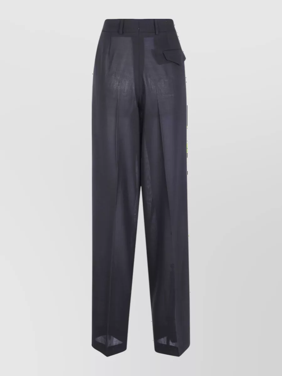 Tom Ford Virgin Wool Pleated Wide-Leg Trousers