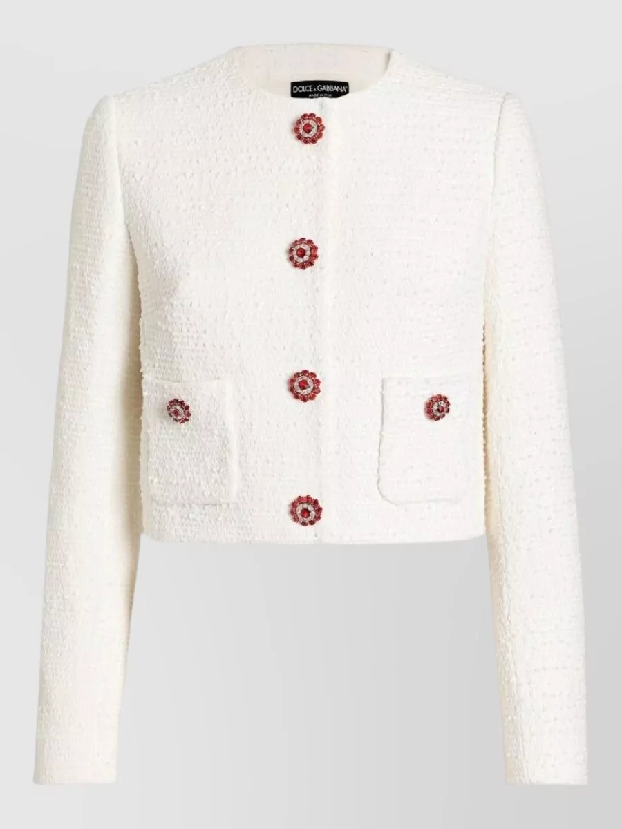 Dolce&Gabbana single-breasted tweed jacket