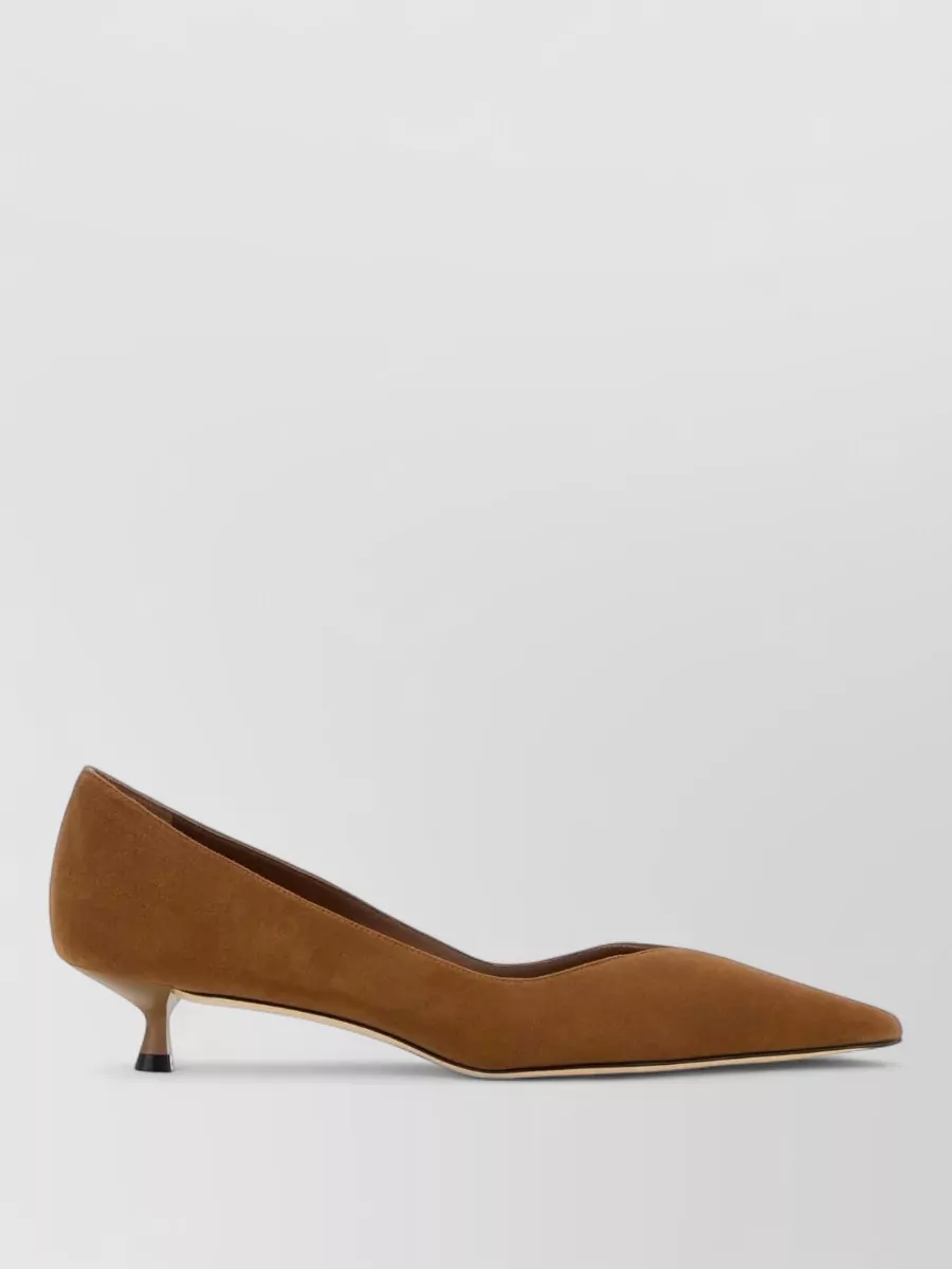 Stuart Weitzman Suede Leather Pumps