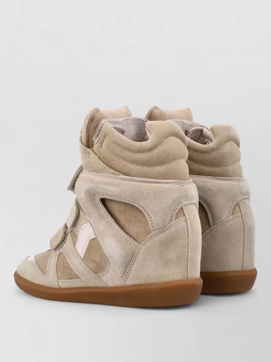 Isabel Marant High Top Wedge Sneaker Suede Perforated