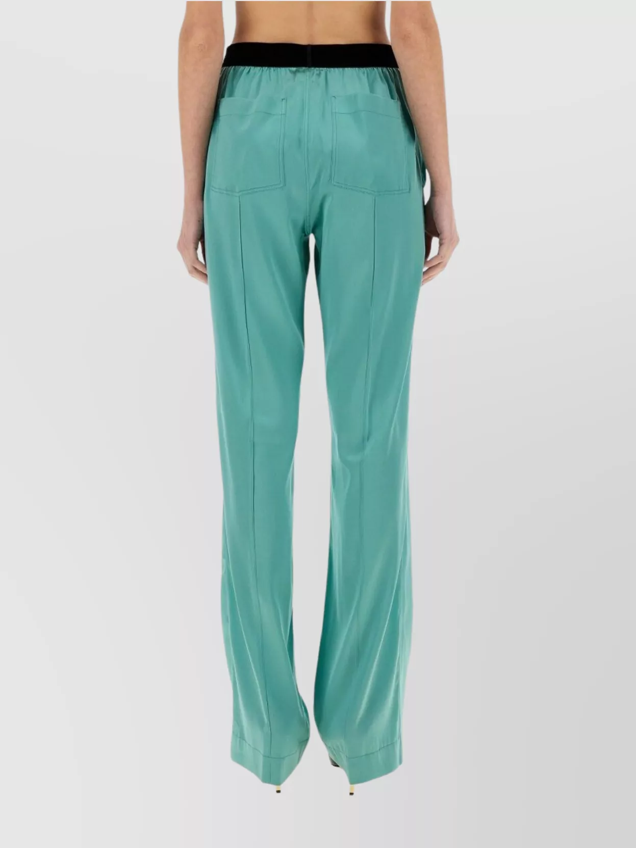 Tom Ford Elastic Waist Pleated Trousers Pockets